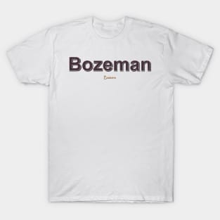 Bozeman Grunge Text T-Shirt